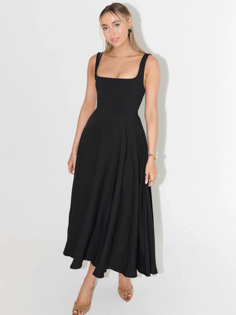 Melis Grace — Women's Elegant Midi Dress