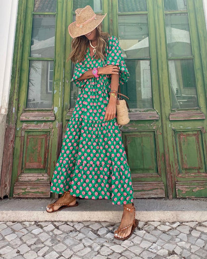 Isabel — Boho Maxi Dress
