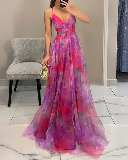 Floral Elegance in Maxi Dress