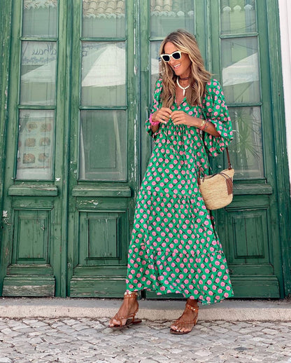 Isabel — Boho Maxi Dress