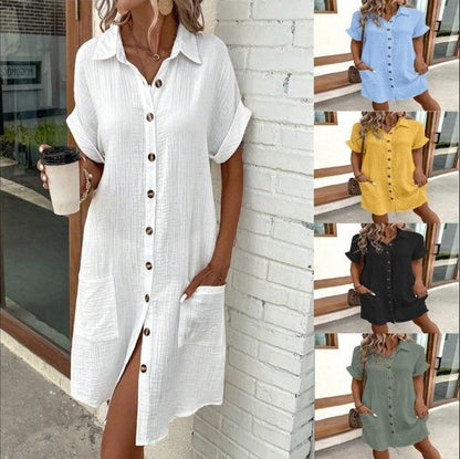 Linnae —Women's Linen Midi Dress