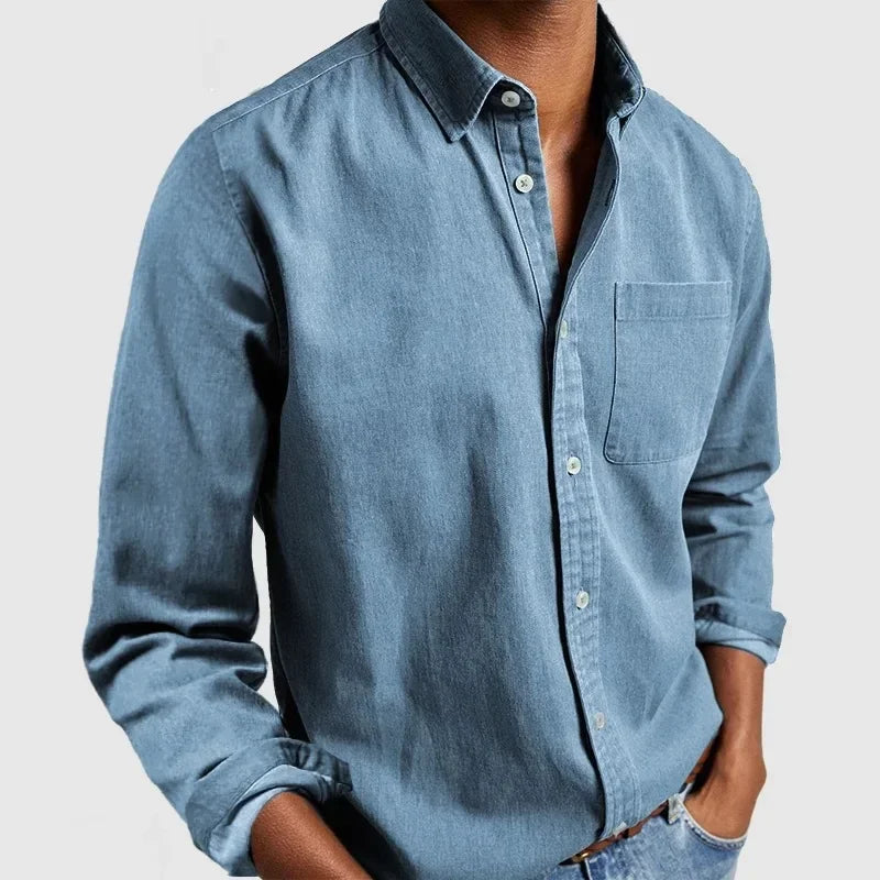 Men's Comfortable Shirt — Relaxed Button Fit
