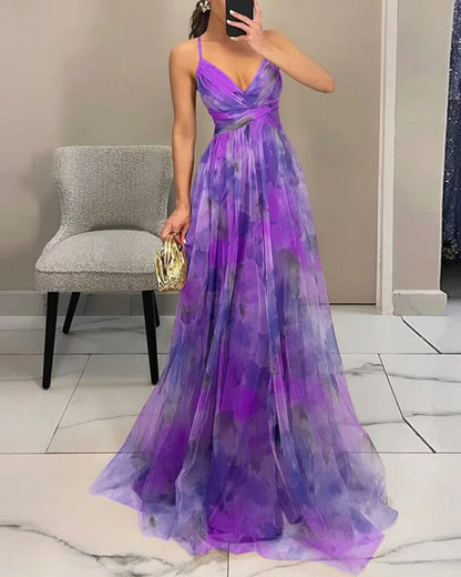 Floral Elegance in Maxi Dress