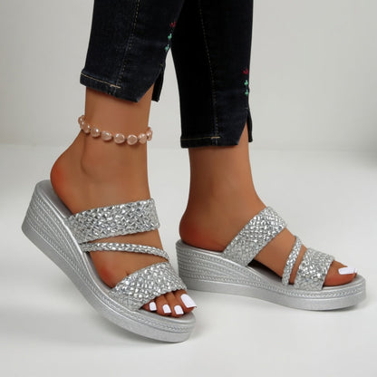 Tresseline — Woven Wedge Mule Sandal