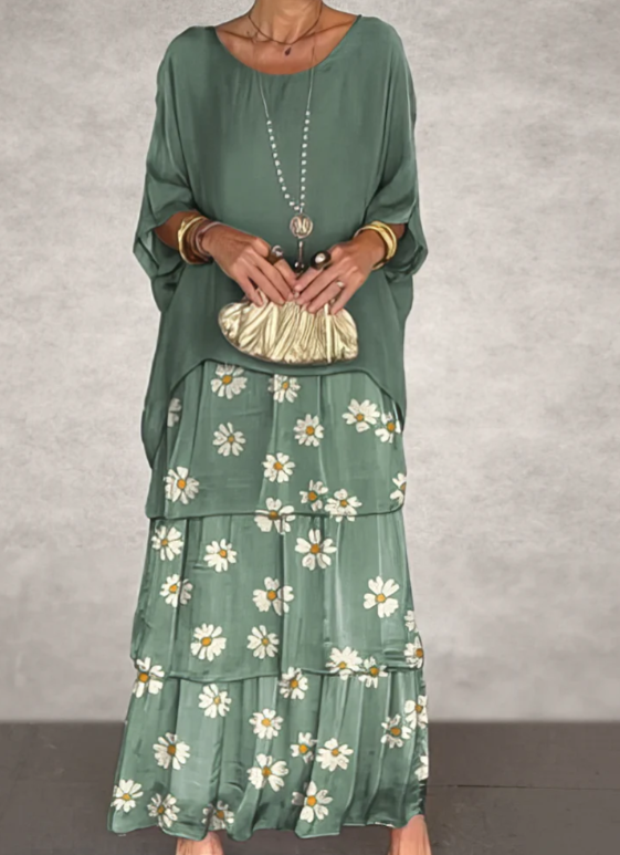 Lara —  Elegant Fluid Maxi Dress