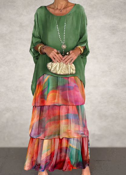 Lara —  Elegant Fluid Maxi Dress