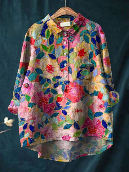 Tiziana – Linen Patterned Shirt