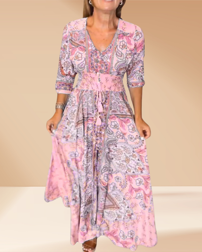 Marevé V-Neck Elegant Summer Dress