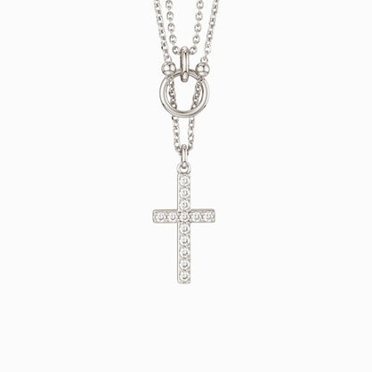 The Circle Cross — Gold Layered Faith Necklace