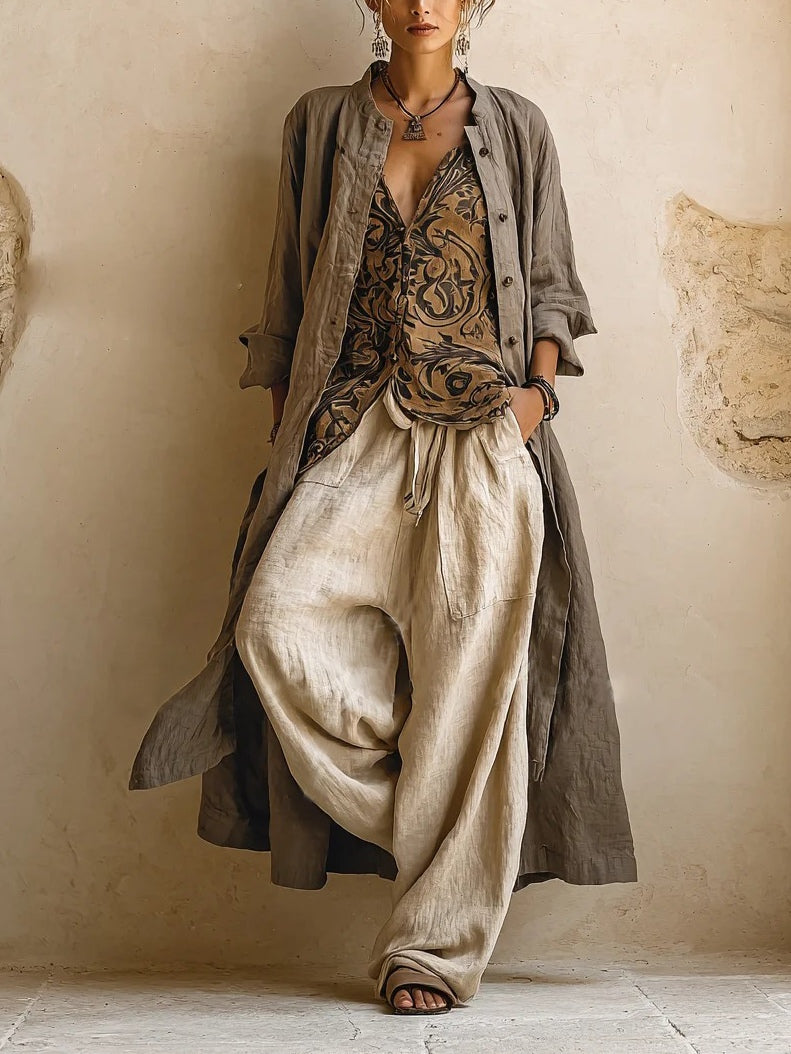 Giulia  —  Fluid Boho Layered Three-Piece Set
