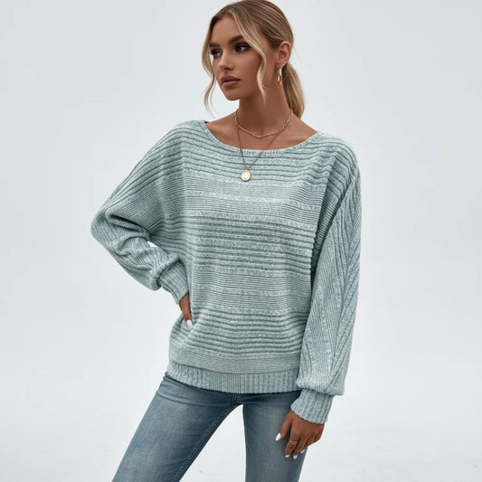 Cassalyn — Batwing-Sleeve Knit Pullover