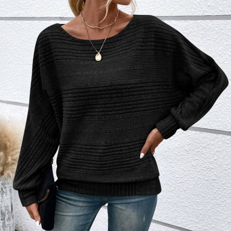 Cassalyn — Batwing-Sleeve Knit Pullover