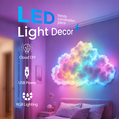 DIY USB Powered LED Thundercloud Light - Unique Decoration