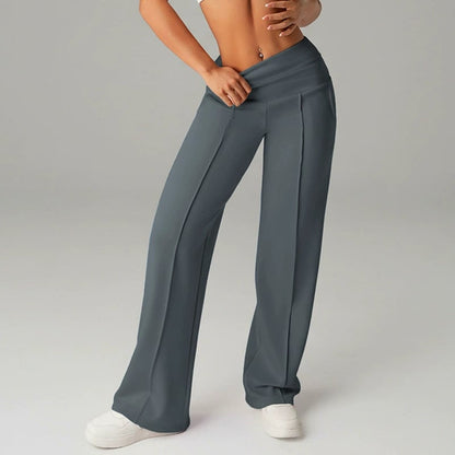 Women's Solid Color Straight Leg Pants
