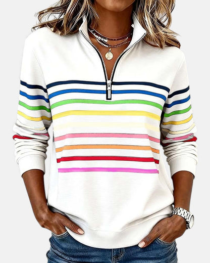Nina - Comfortable Striped Jumper