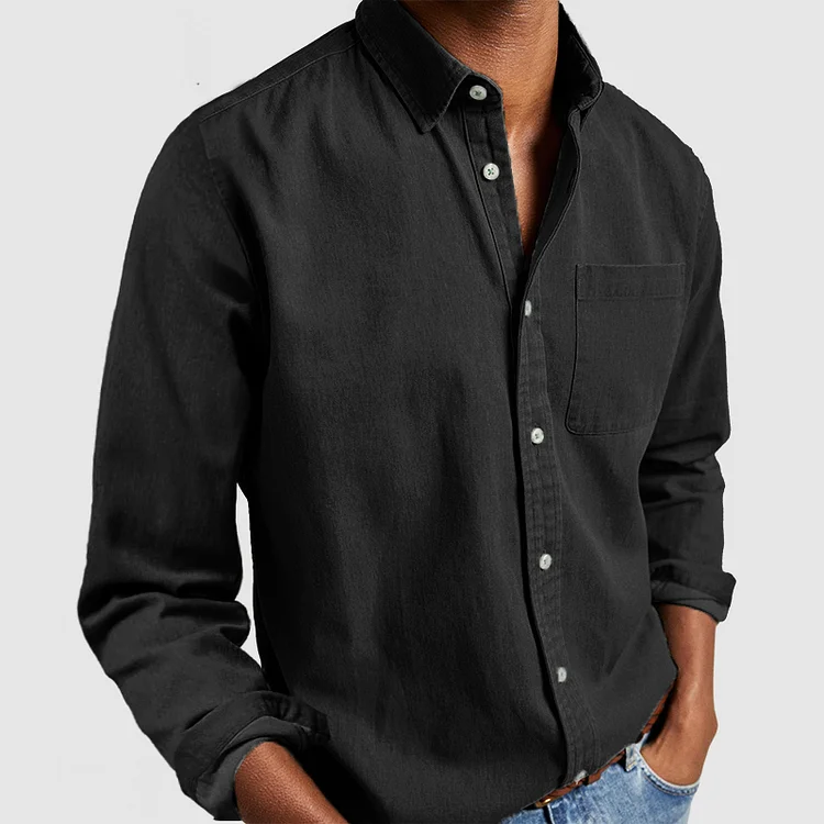 Men's Comfortable Shirt — Relaxed Button Fit