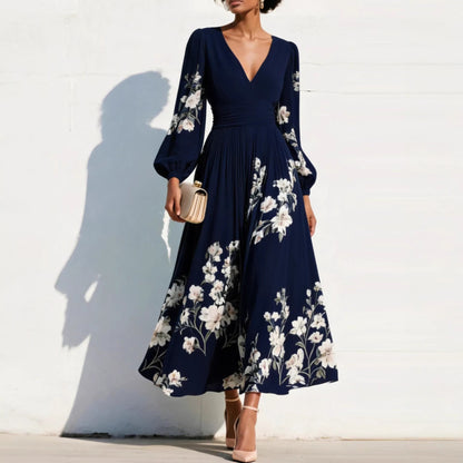 Aurelia — V-Neck Midi Dress