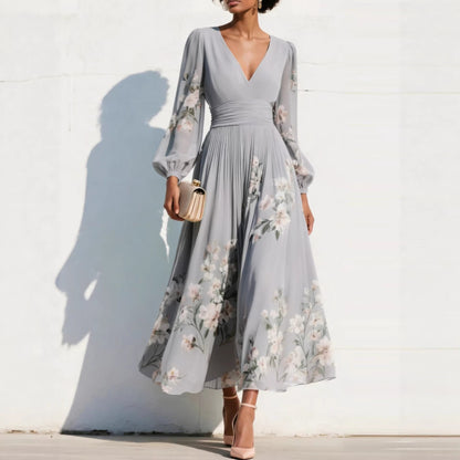 Aurelia — V-Neck Midi Dress