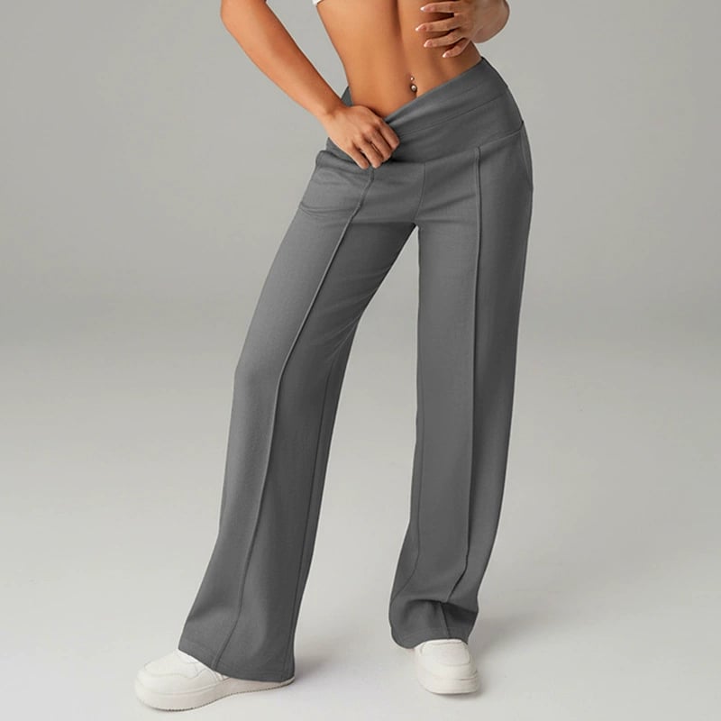 Women's Solid Color Straight Leg Pants