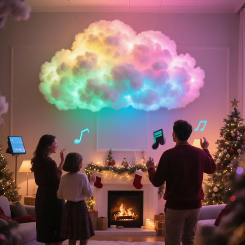 DIY USB Powered LED Thundercloud Light - Unique Decoration