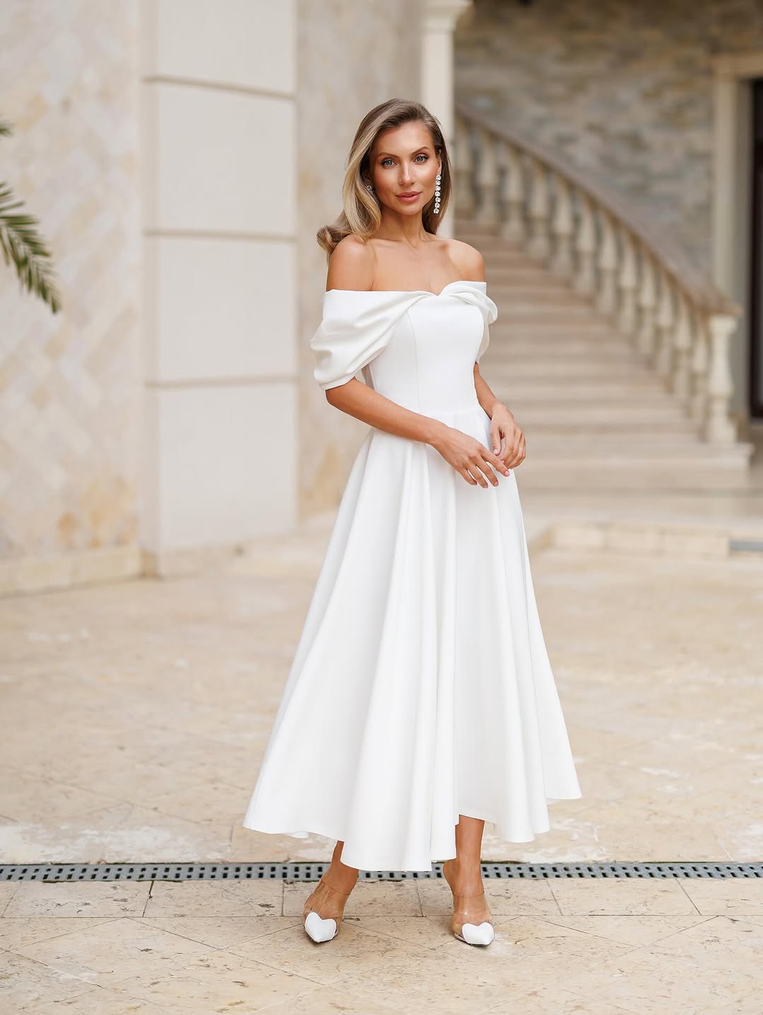 Deliha — Flowy Off-Shoulder Dress