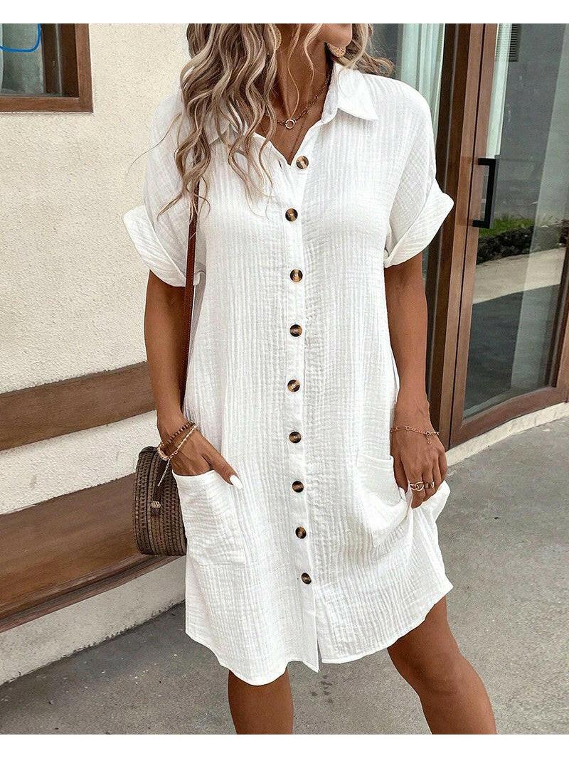 Linnae —Women's Linen Midi Dress