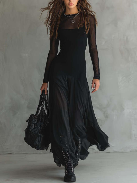 Ashley Flowing Dress - Effortless Elegant Maxi Dress