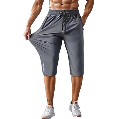 Kastoria — Quick-Dry Athletic Capri Pants with Zip Pockets