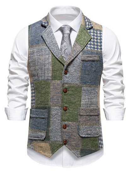 Mosaro — Men's Patchwork Waistcoat