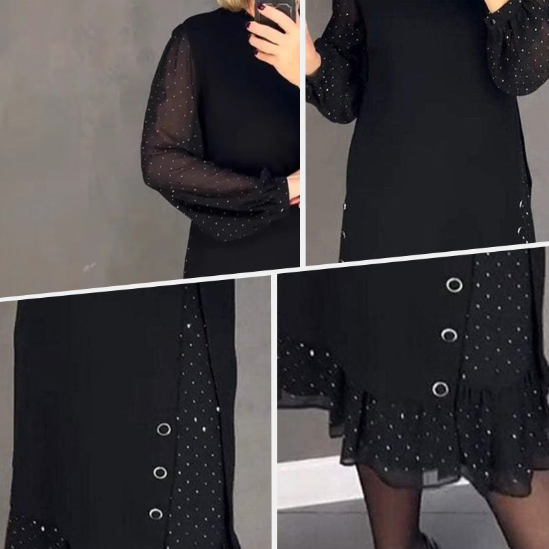 Maecil — Women's Autumn Knit Midi Dress