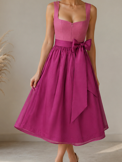 Camille — Berry Dirndl in Mini Length