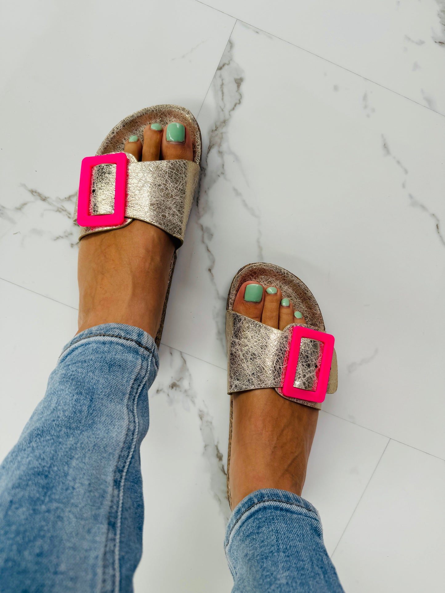 Léora — Buckle Slide Sandals