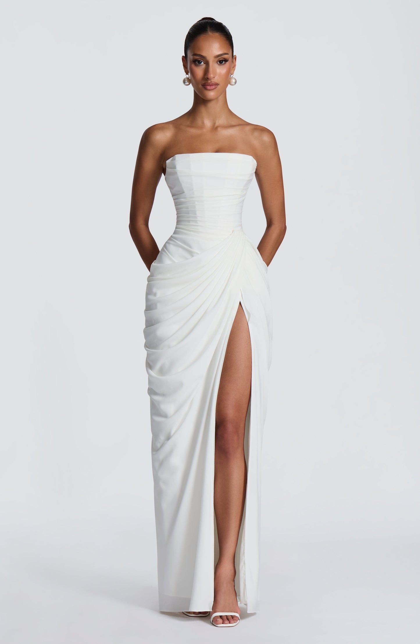 Van Laren  — The Strapless Corset Maxi Dress
