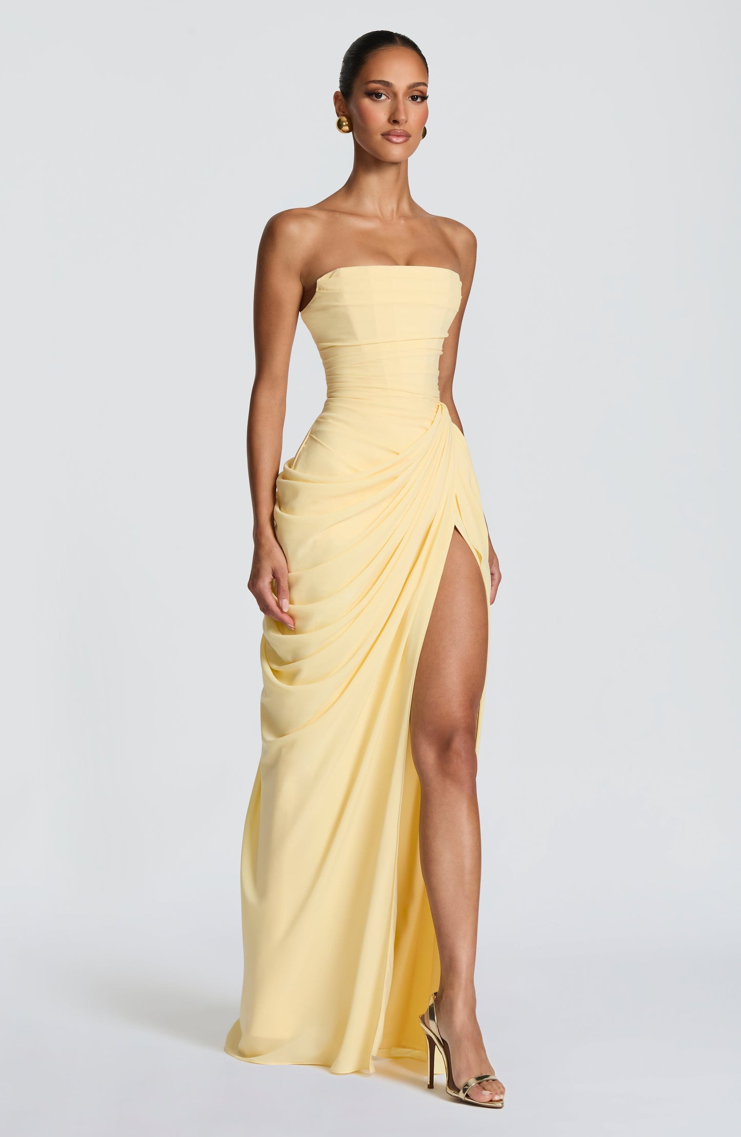 Van Laren  — The Strapless Corset Maxi Dress