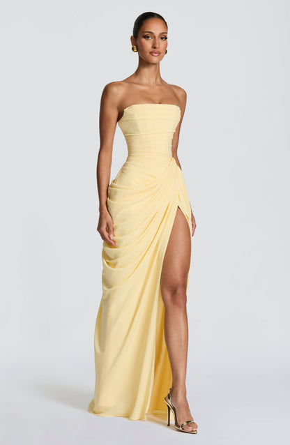 Van Laren  — The Strapless Corset Maxi Dress