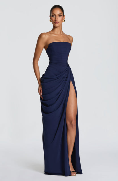 Van Laren  — The Strapless Corset Maxi Dress