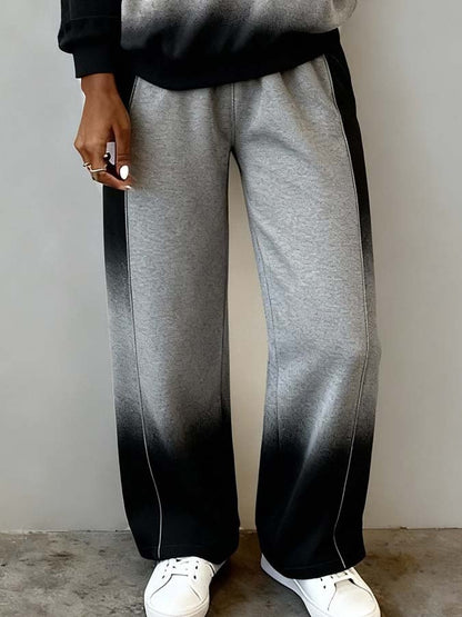Women's Casual Set - Stylish Gradient Design
