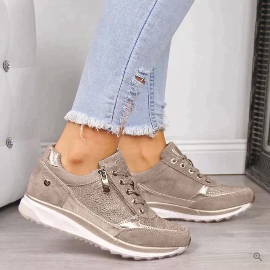 Elegant Women's Comfortable Shoes - Graceful Low Heel