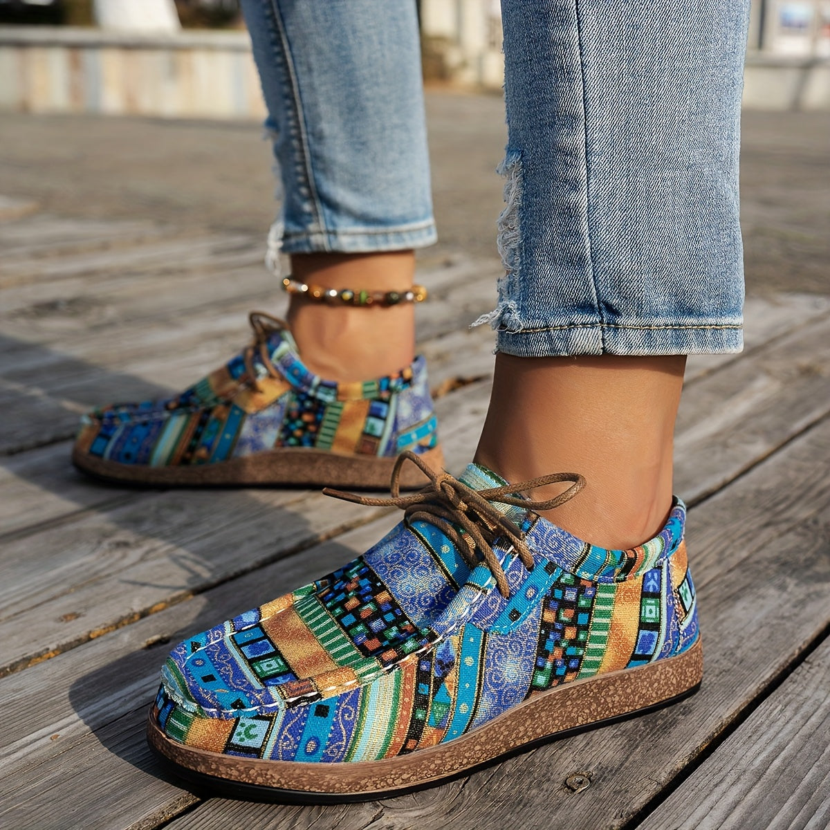 Colorful Artistic Loafers - Comfortable Casual Slip On