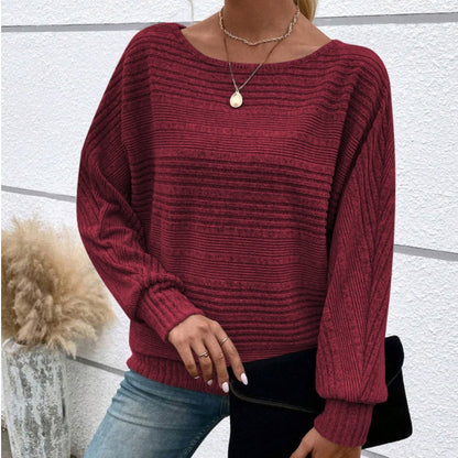 Cassalyn — Batwing-Sleeve Knit Pullover