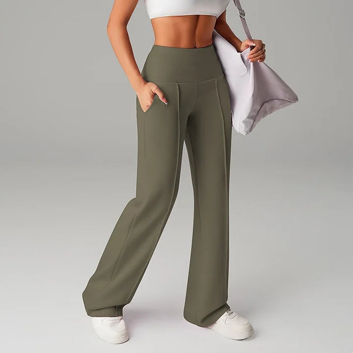 Women's Solid Color Straight Leg Pants