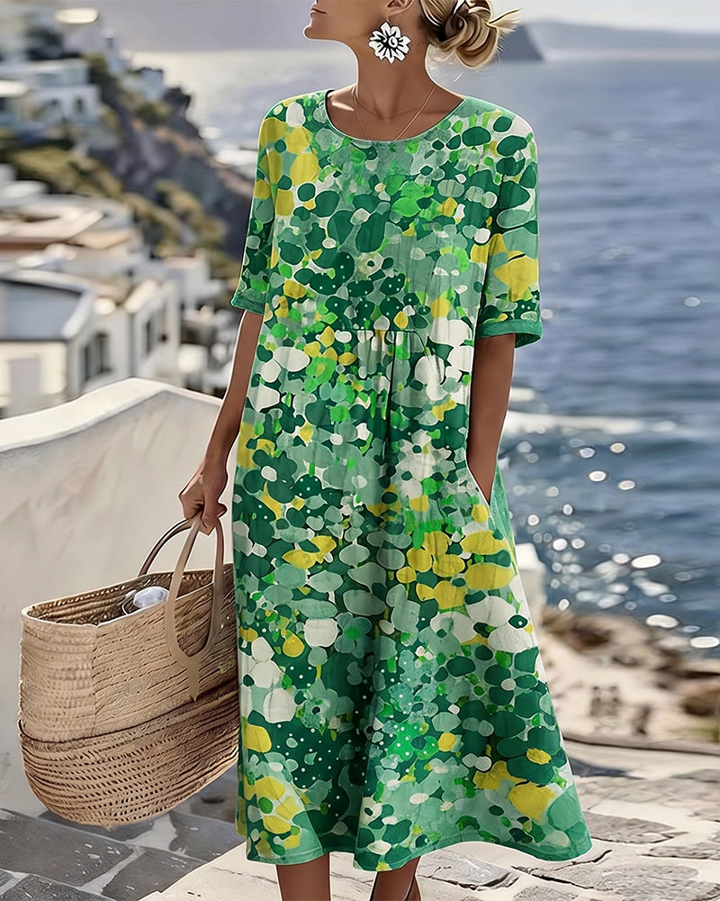 Tessène - Printed Relaxed-Fit Dress