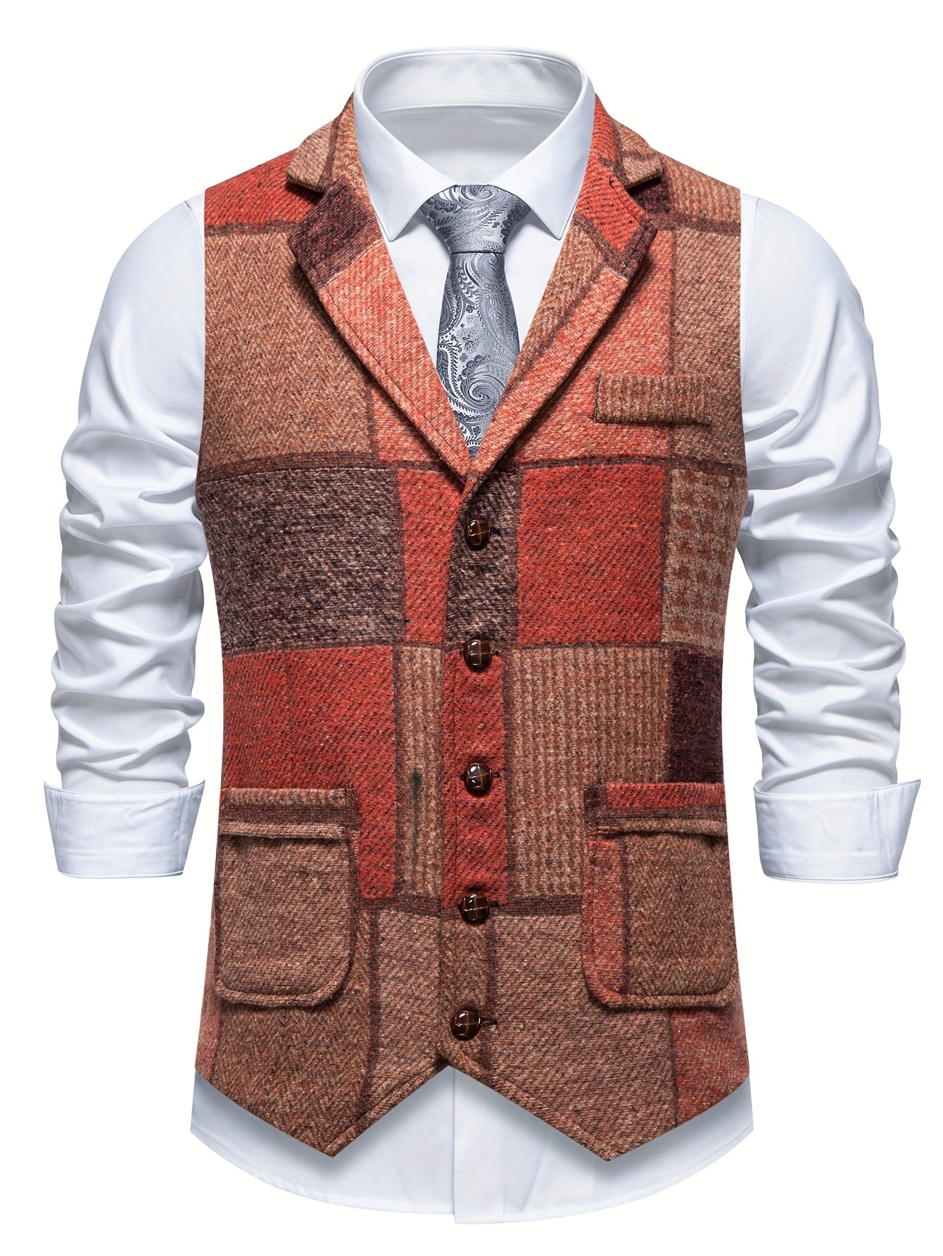 Mosaro — Men's Patchwork Waistcoat