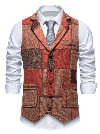 Mosaro — Men's Patchwork Waistcoat