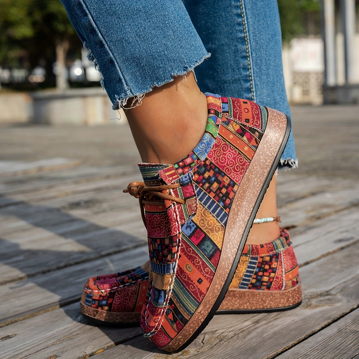Colorful Artistic Loafers - Comfortable Casual Slip On
