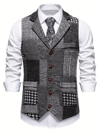 Mosaro — Men's Patchwork Waistcoat