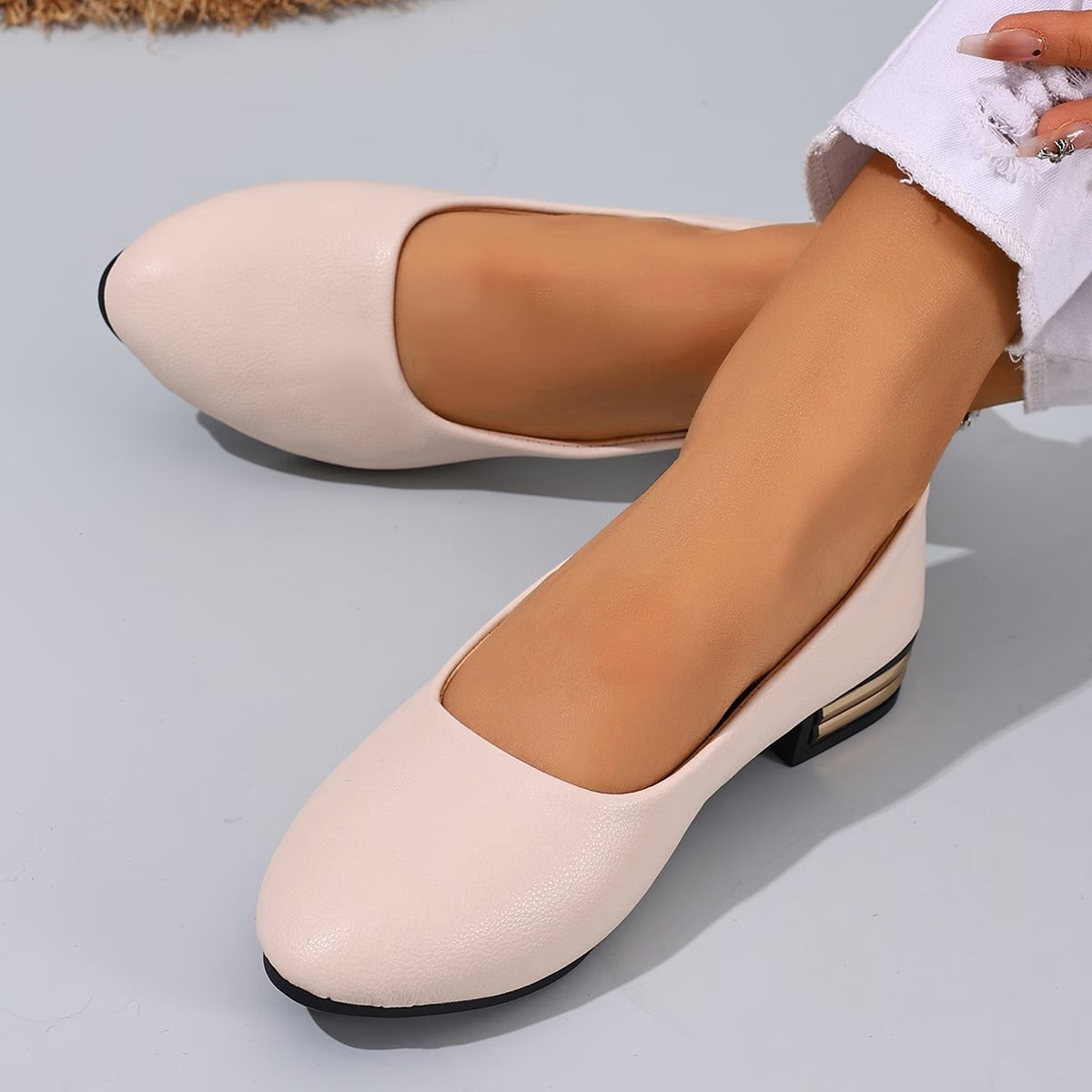 Women's Leather Comfortable Flat Loafers - Comfortable Loafers