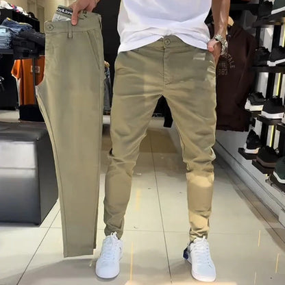Gravio — Men's Slim-Fit Casual Trousers