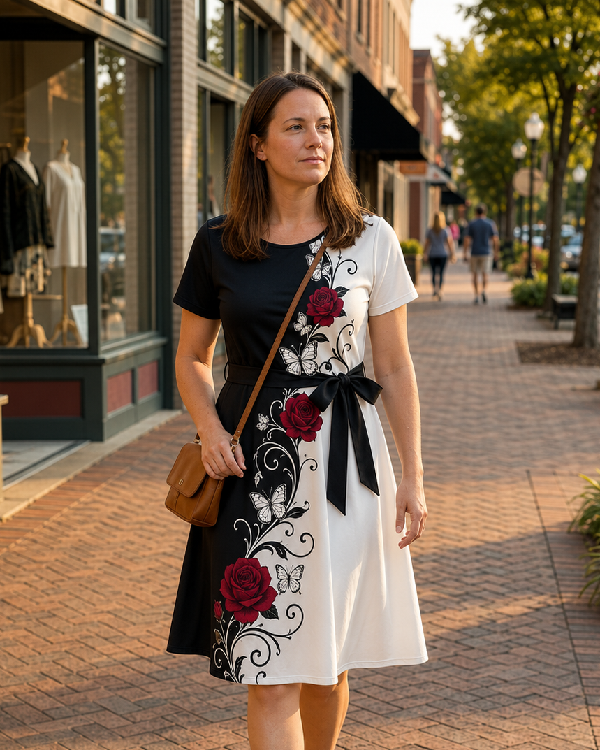 Elaria — Floral Print Dress