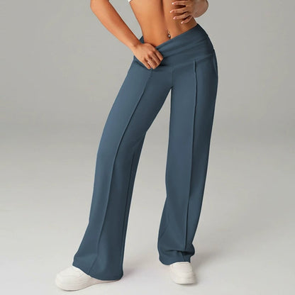 Women's Solid Color Straight Leg Pants